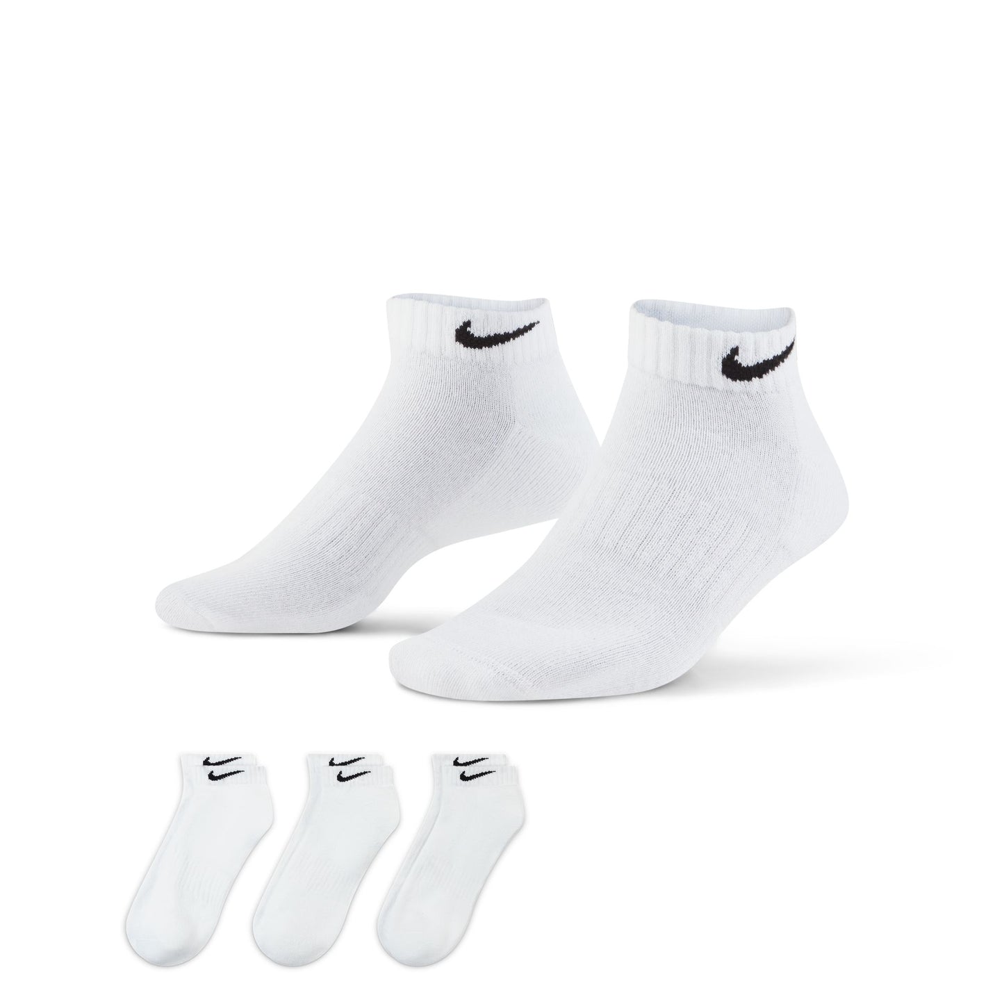 Nike SB - Everyday Cush Low 3pk Socks - White - Velocity 21