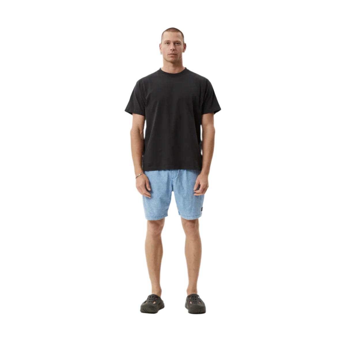 Afends - The Dopamine Organic Swim Short 18" - Blue Acid Wash - Velocity 21