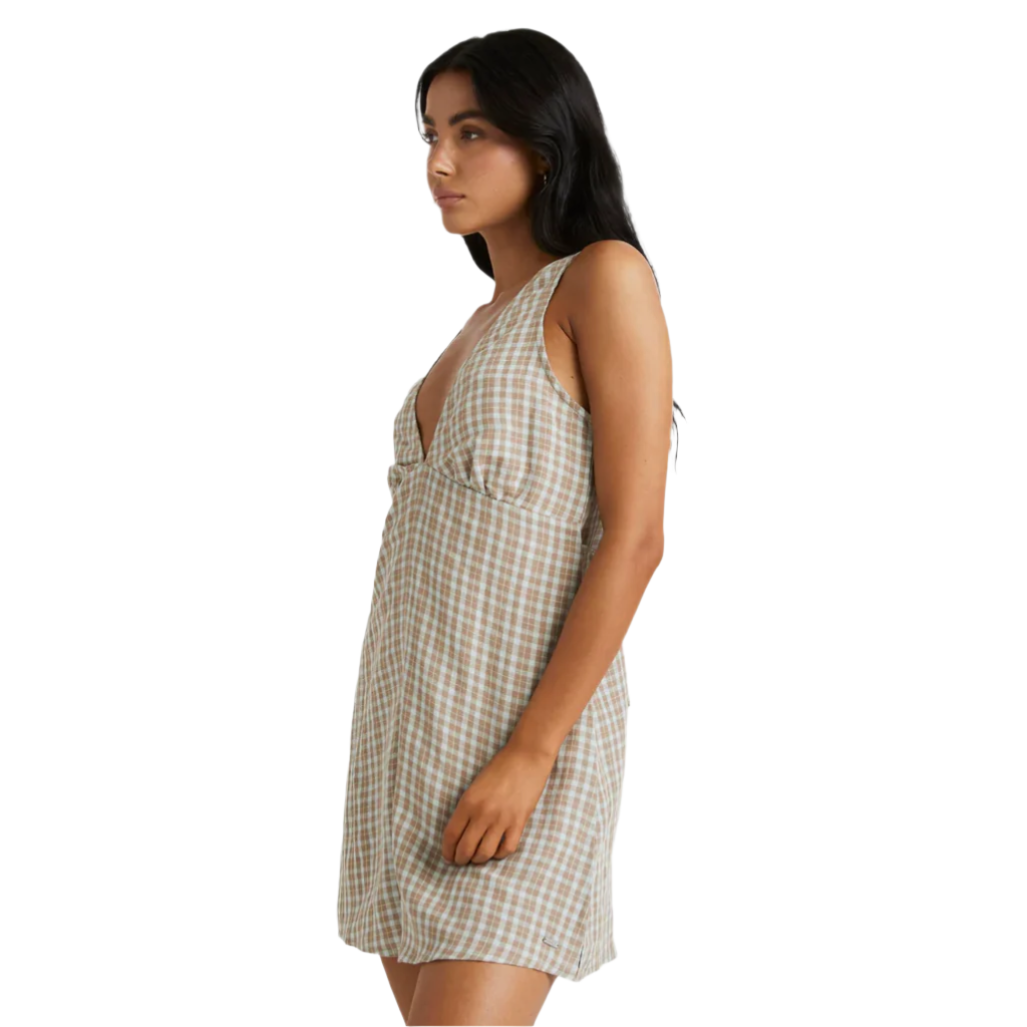 RVCA - Clair Plaid Romper - Velocity 21