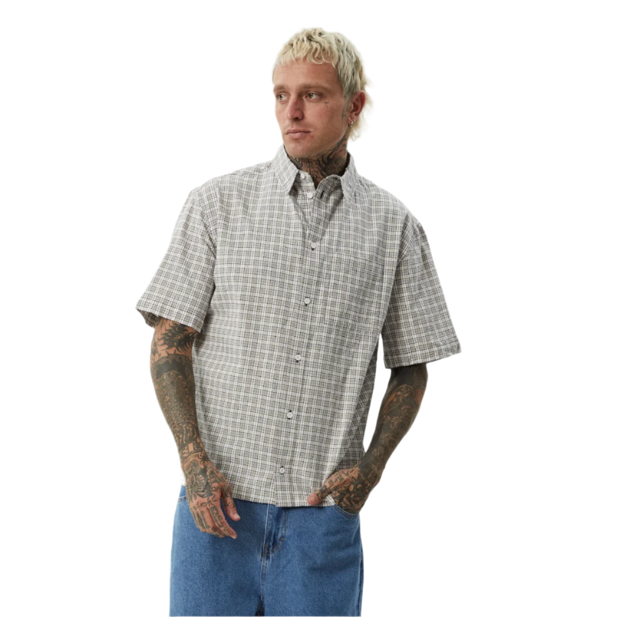 Afends - Drew Organic Seersucker SS Shirt - Velocity 21