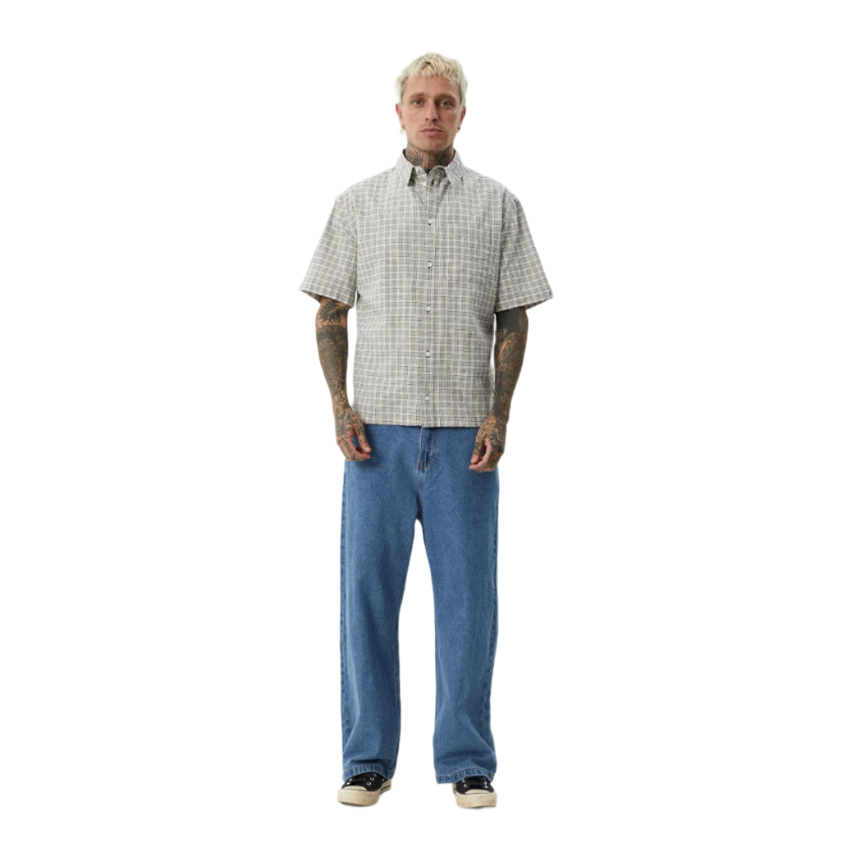 Afends - Drew Organic Seersucker SS Shirt - Velocity 21