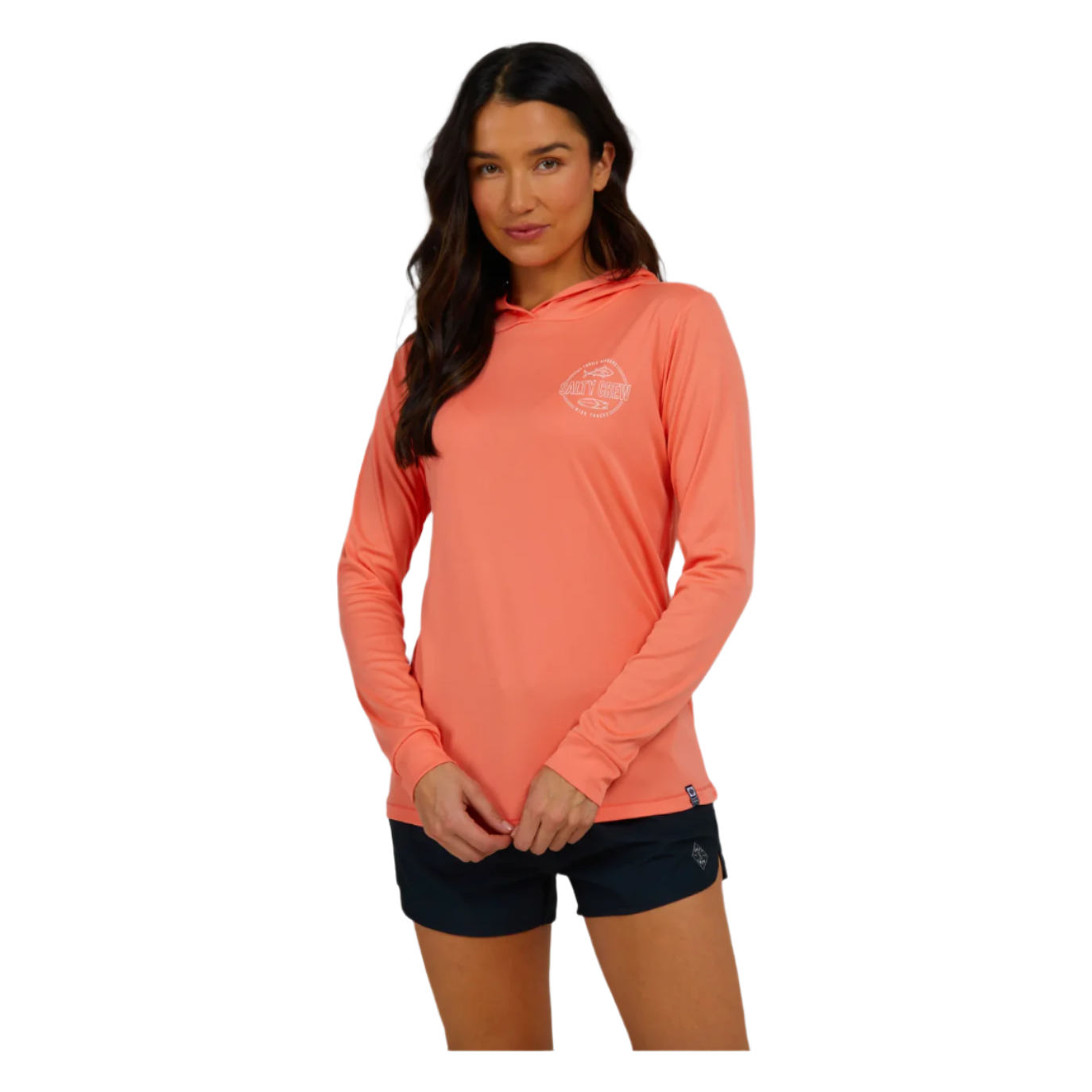 Salty Crew - Outlined Hooded Sunshirt - Velocity 21