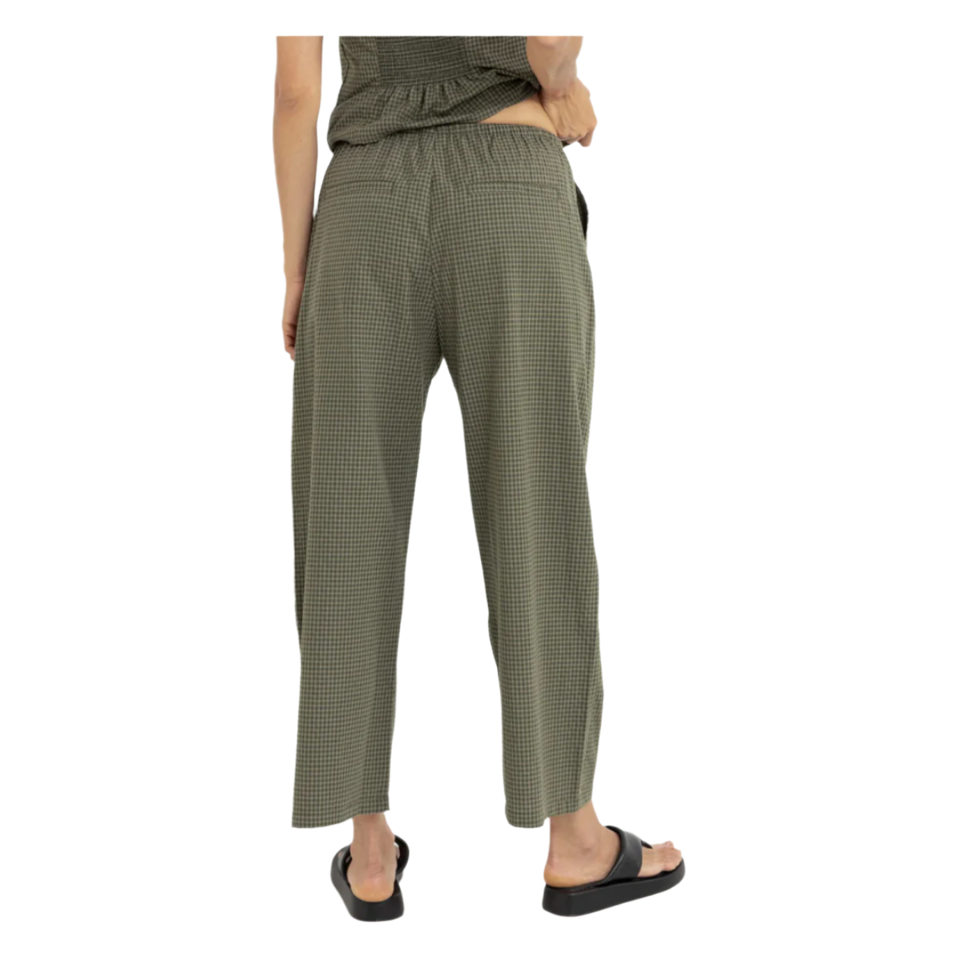 Rhythm - Louise Check Drawstring Pant - Velocity 21