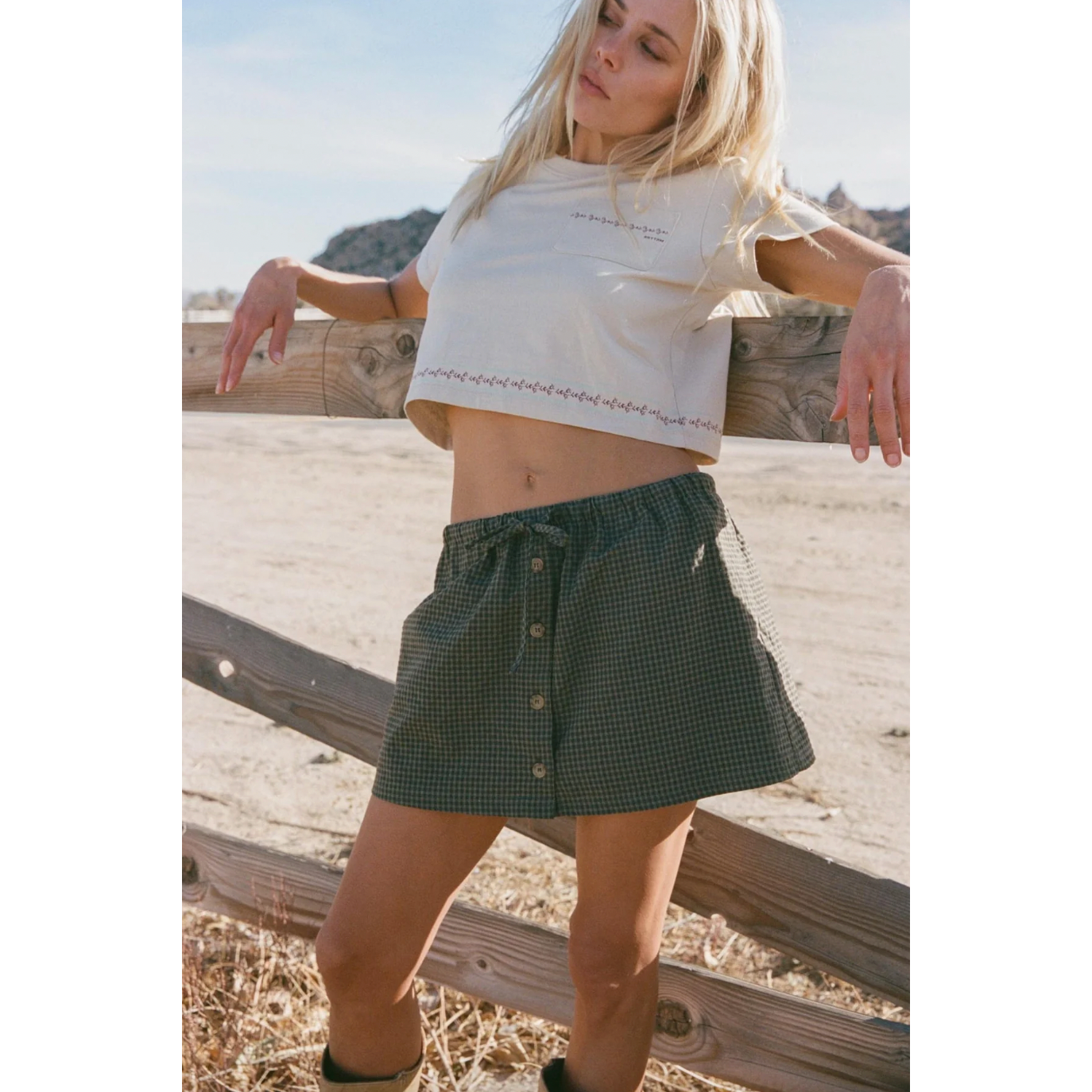 Rhythm - Louise Check Skort - Velocity 21