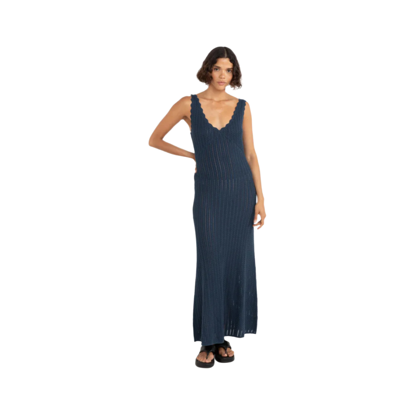 Rhythm - Scallop Knit Maxi Dress - Velocity 21