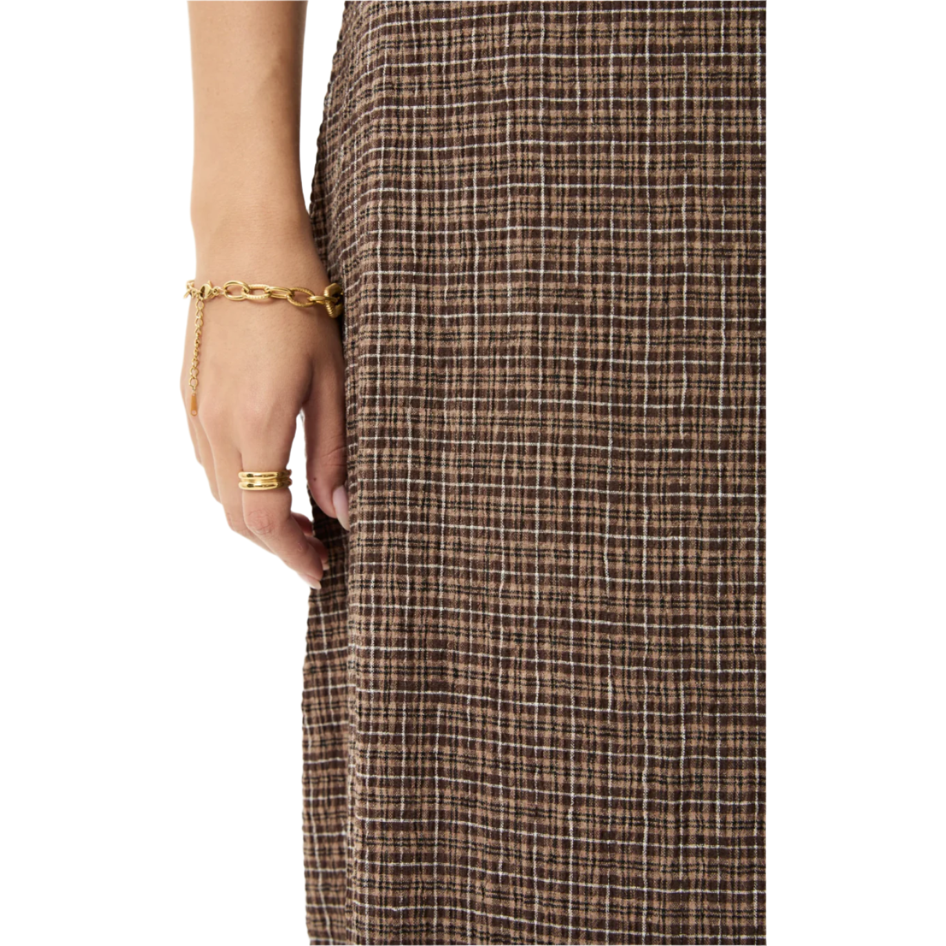 Afends - Hometown Seersucker Check Skirt - Velocity 21