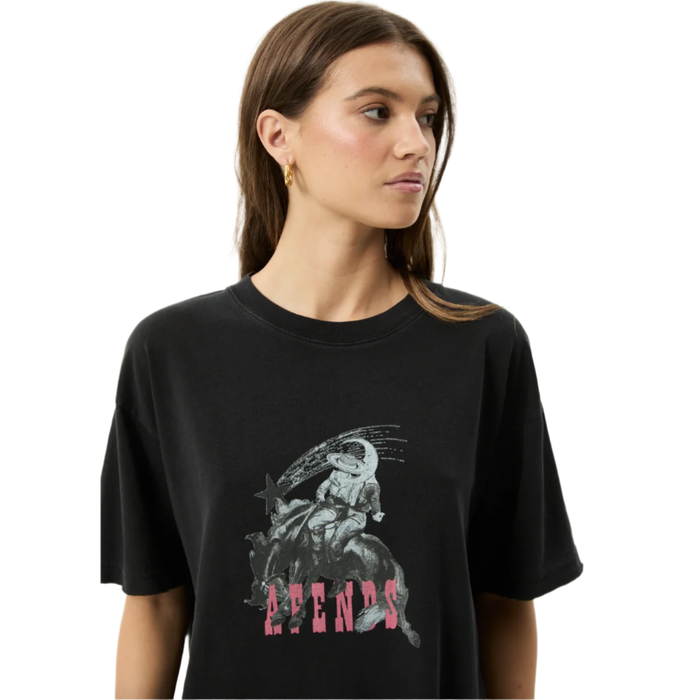 Afends - Cosmic Cow Hemp Oversized Tee - Velocity 21