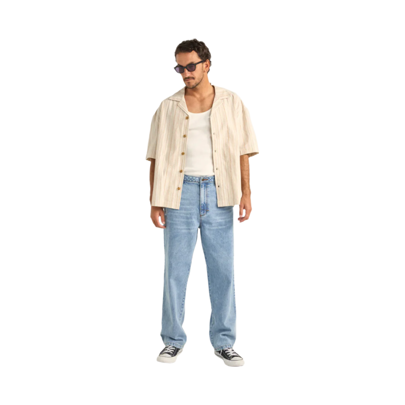 Rhythm - Benny Relaxed Stripe SS Shirt - Velocity 21