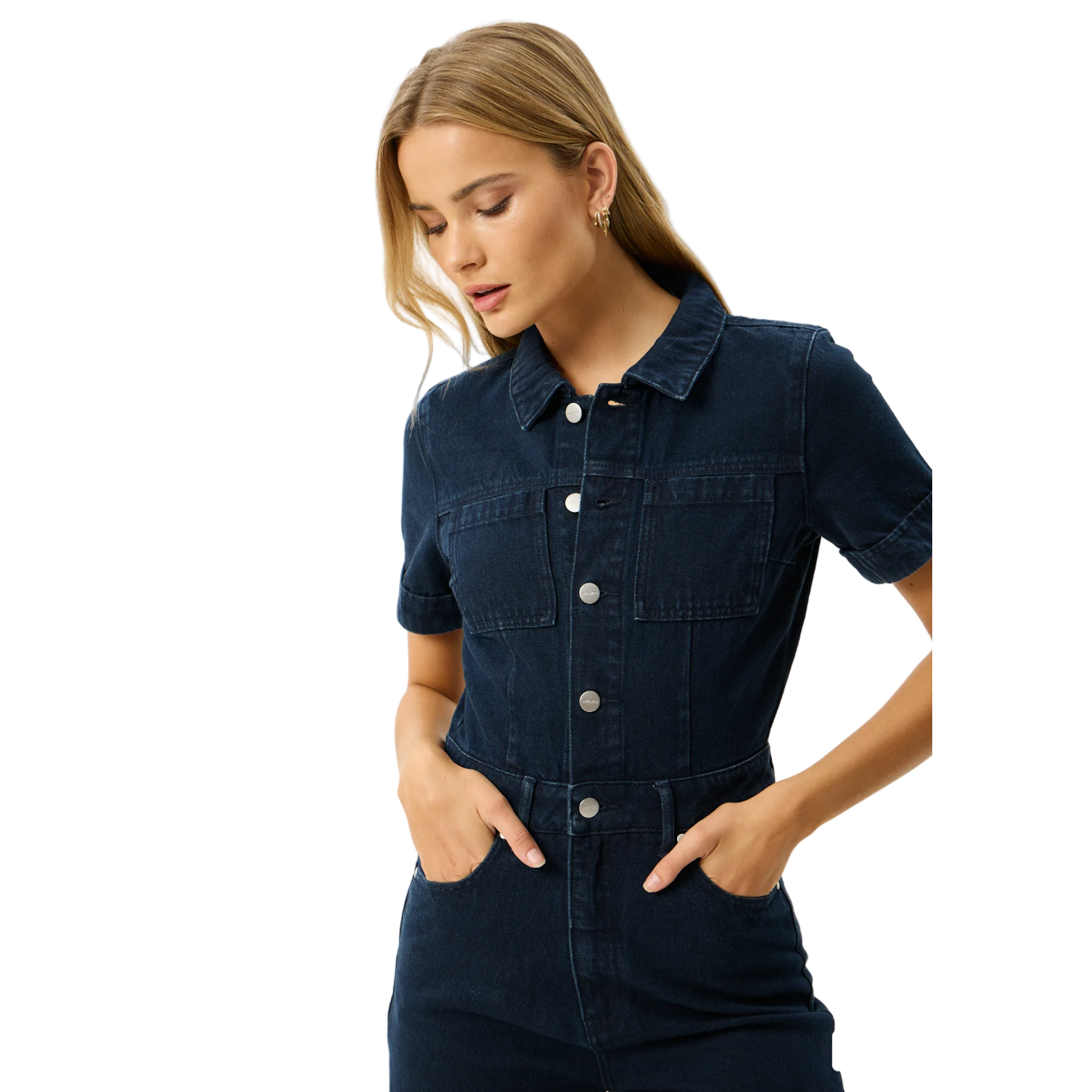 Western Miami Denim Flared Jumpsuit