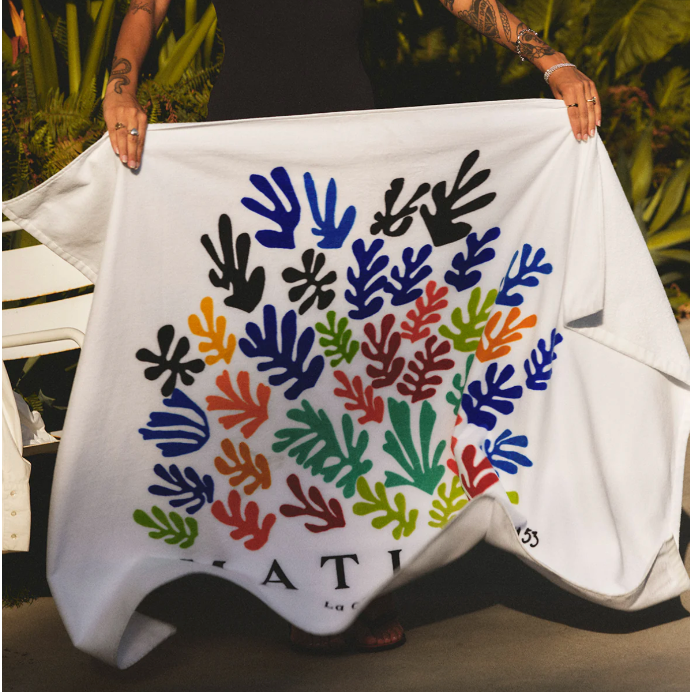 La Gerbe Beach Towel