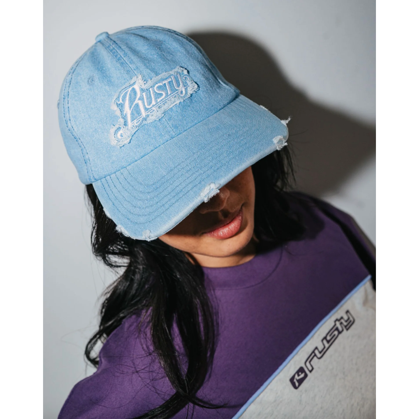 Beta Denim Distressed Dad Cap