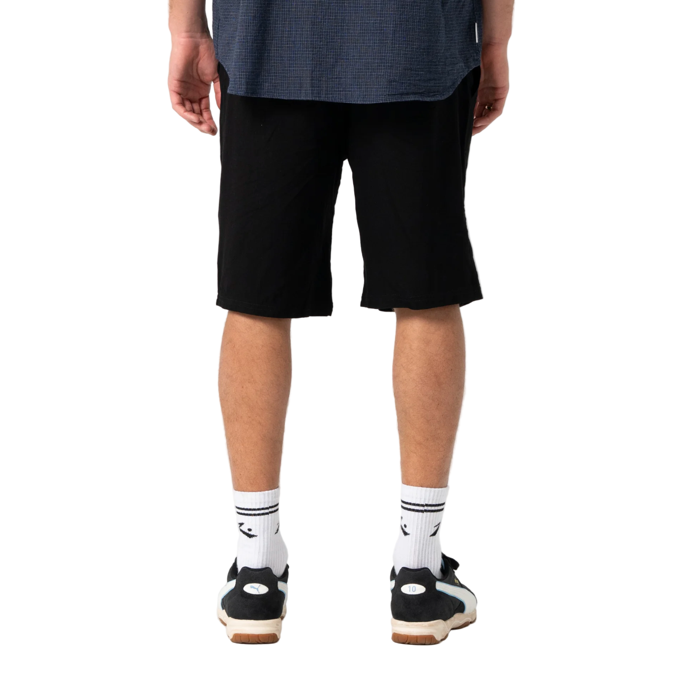Overtone Elastic Waist Linen Short