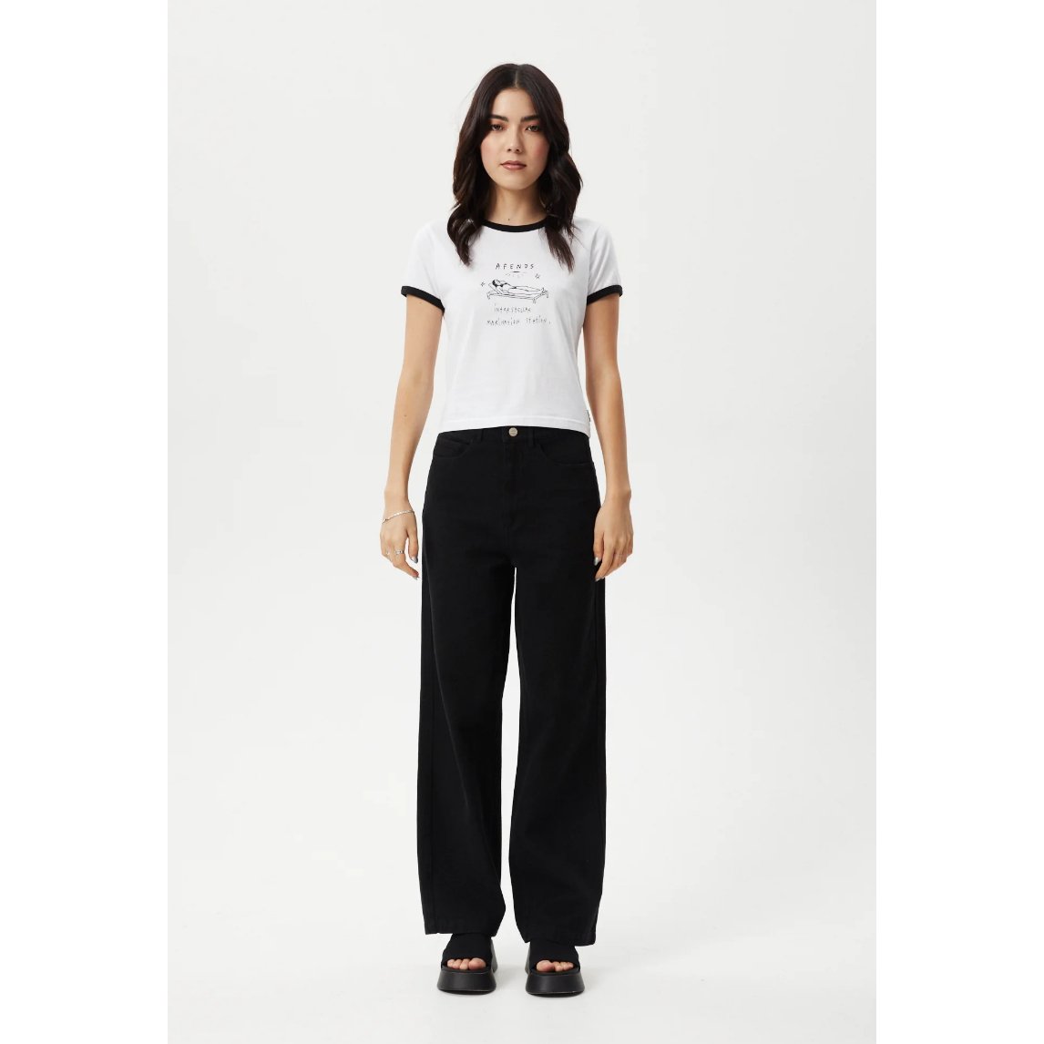 Afends - Baked Recycled Ringer Baby Tee - Velocity 21