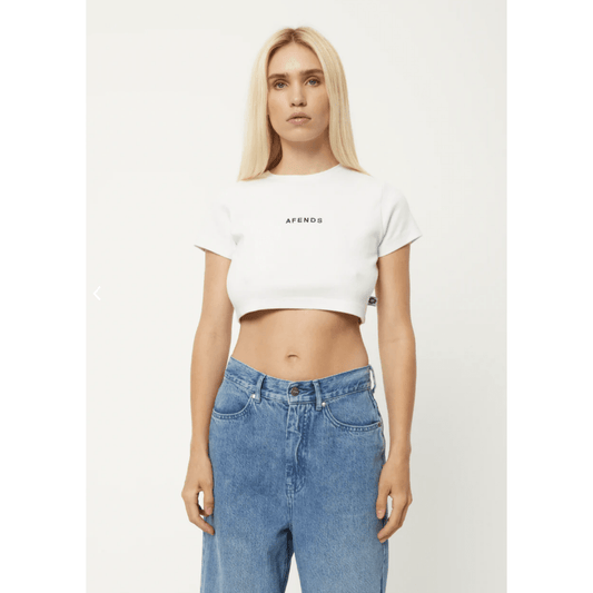 Afends - Boundless Recycled Rib Cropped Tee - Velocity 21