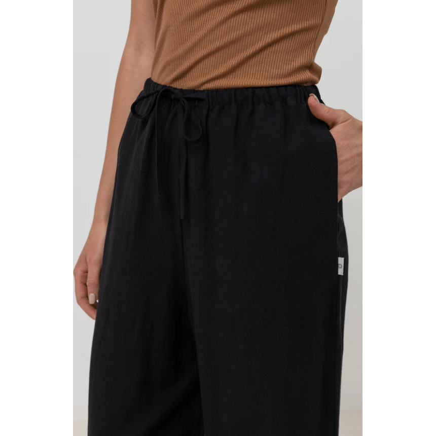 Rhythm - Classic Drawstring Pant - Black - Velocity 21