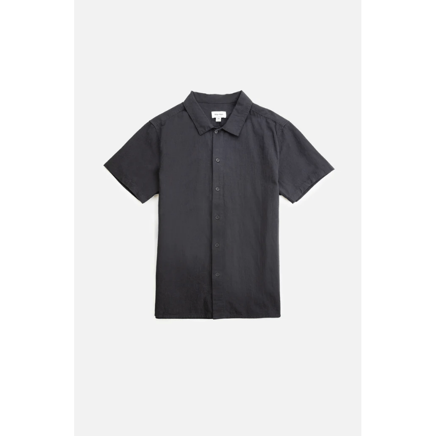 Rhythm - Classic Linen SS Shirt - Black - Velocity 21