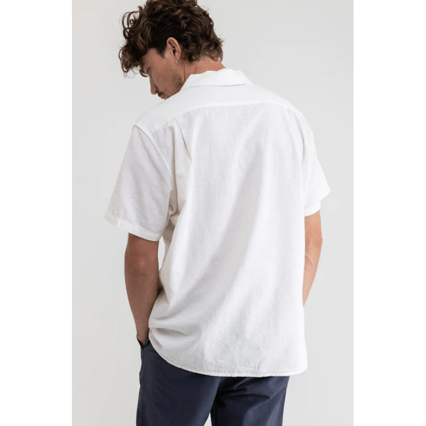 Rhythm - Classic Linen SS Shirt - White - Velocity 21