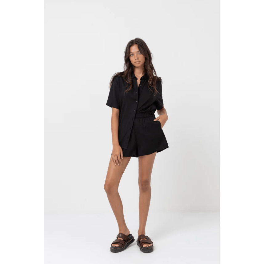 Rhythm - Classic Lounge Shirt - Black - Velocity 21
