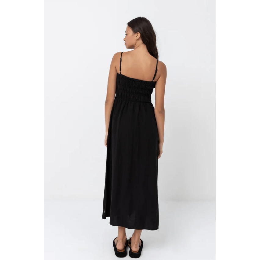 Rhythm - Classic Shirred Midi Dress - Velocity 21