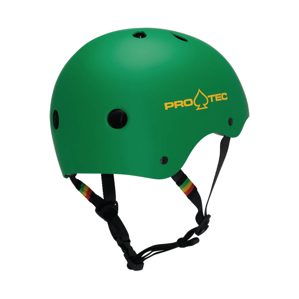 PRO-TEC - Classic Skate Helmet - Matte Rasta Green - Velocity 21