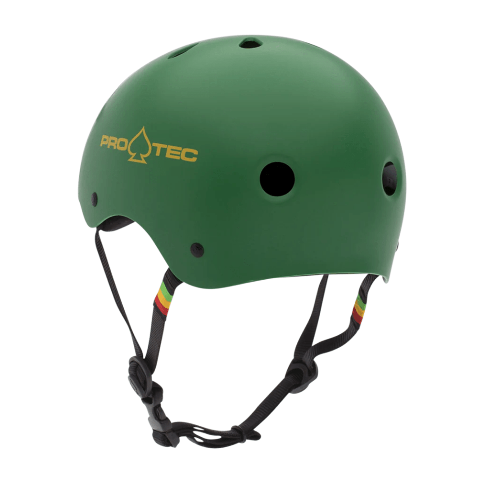 PRO-TEC - Classic Skate Helmet - Matte Rasta Green - Velocity 21