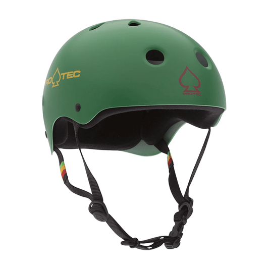 PRO-TEC - Classic Skate Helmet - Matte Rasta Green - Velocity 21