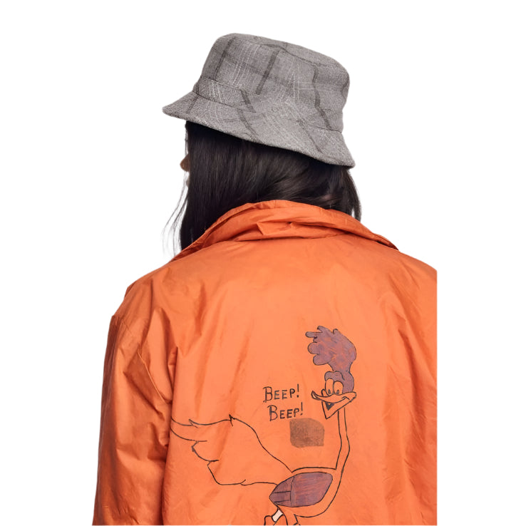 Brixton - Hardy W Bucket Hat - Grey Plaid - Velocity 21