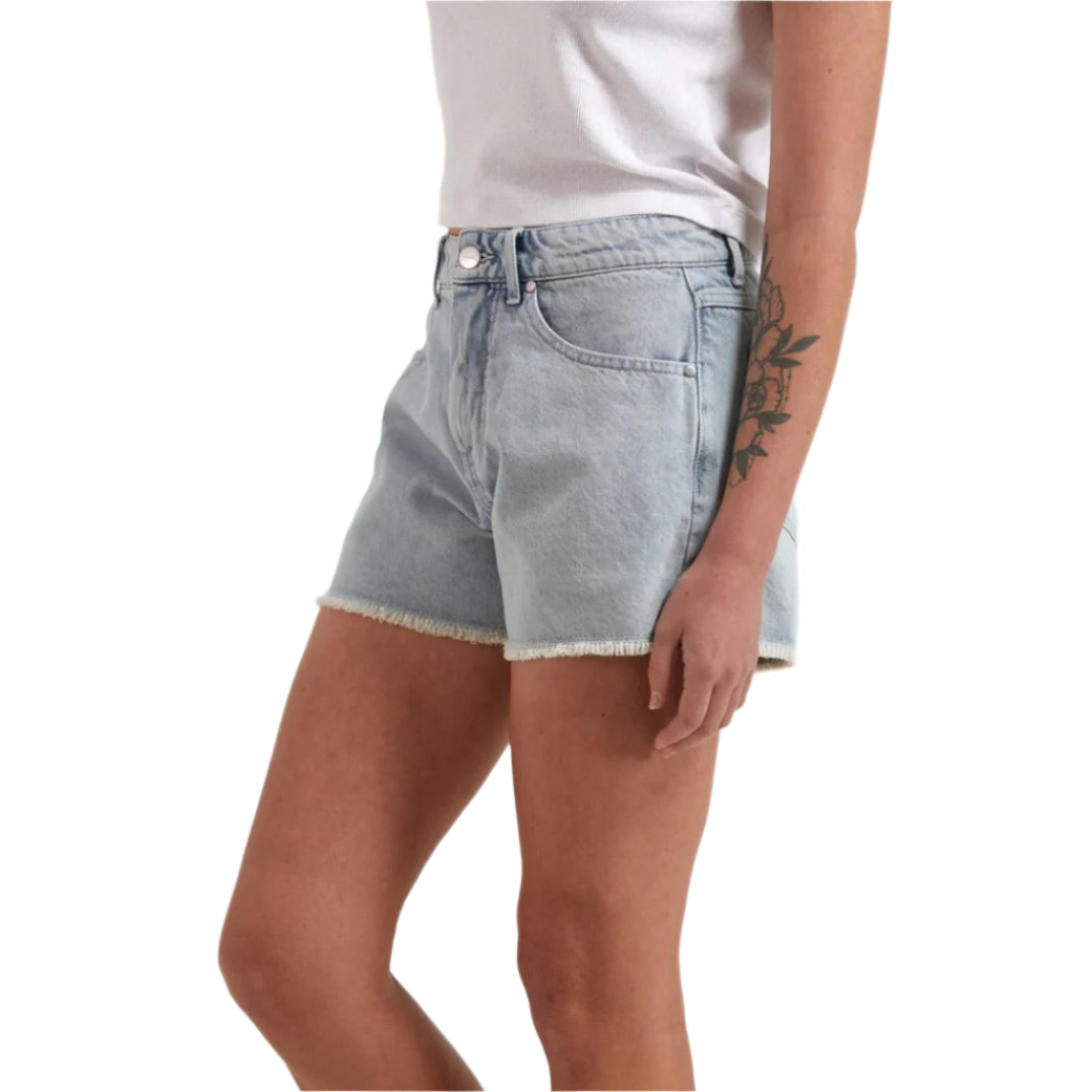 Afends - Isabella Hemp Denim Low Rise Short - Velocity 21