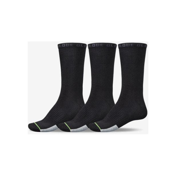 Globe - Low Impact Crew Sock - 3 Pack - Velocity 21