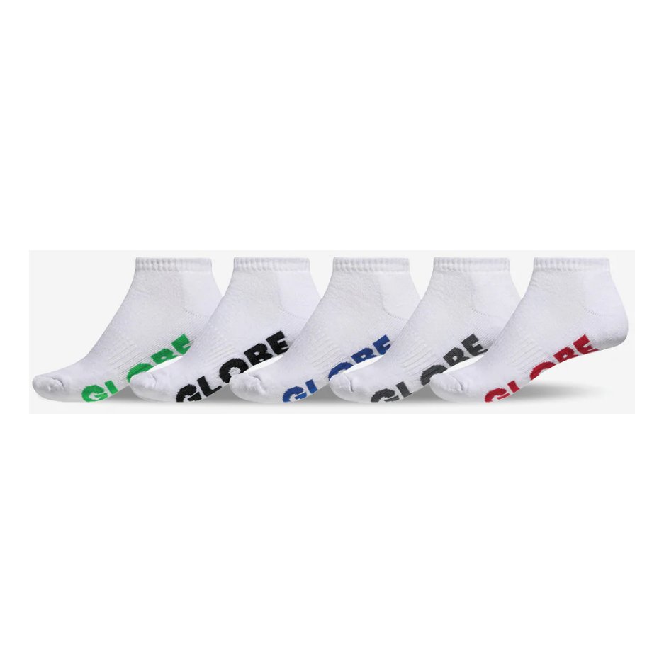 Globe - Mens White Stealth Sock - 5 Pack - Velocity 21