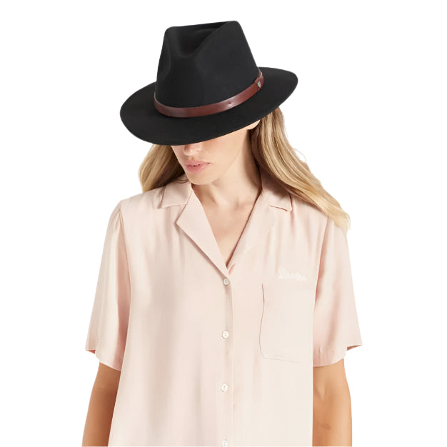 Brixton - Messer Fedora - Black - Velocity 21