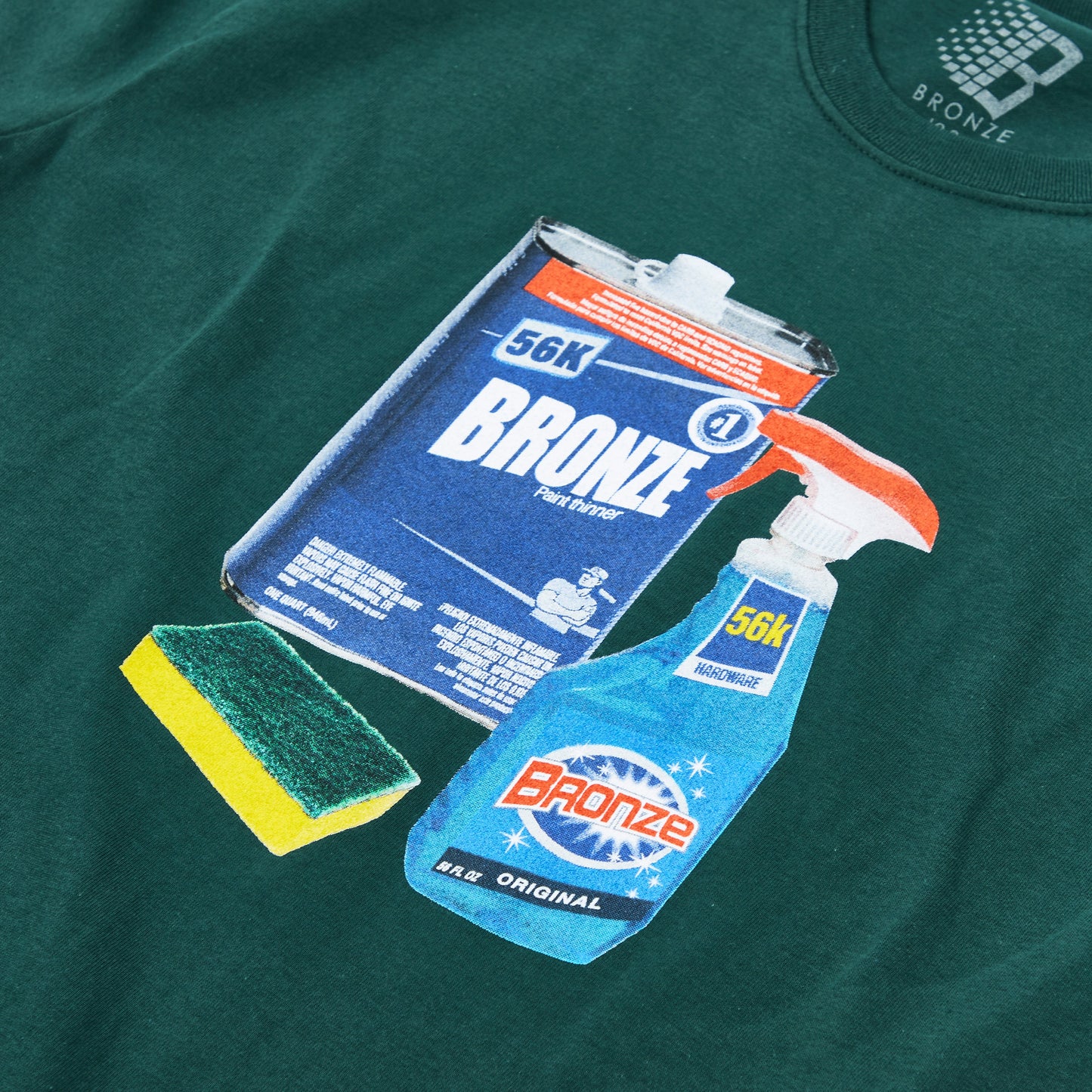 Bronze 56k - Paint Thinner Tee - Dark Green - Velocity 21