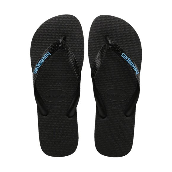 Havaianas - Rubber Logo - Black/Blue - Velocity 21