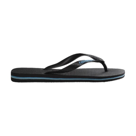 Havaianas - Rubber Logo - Black/Blue - Velocity 21