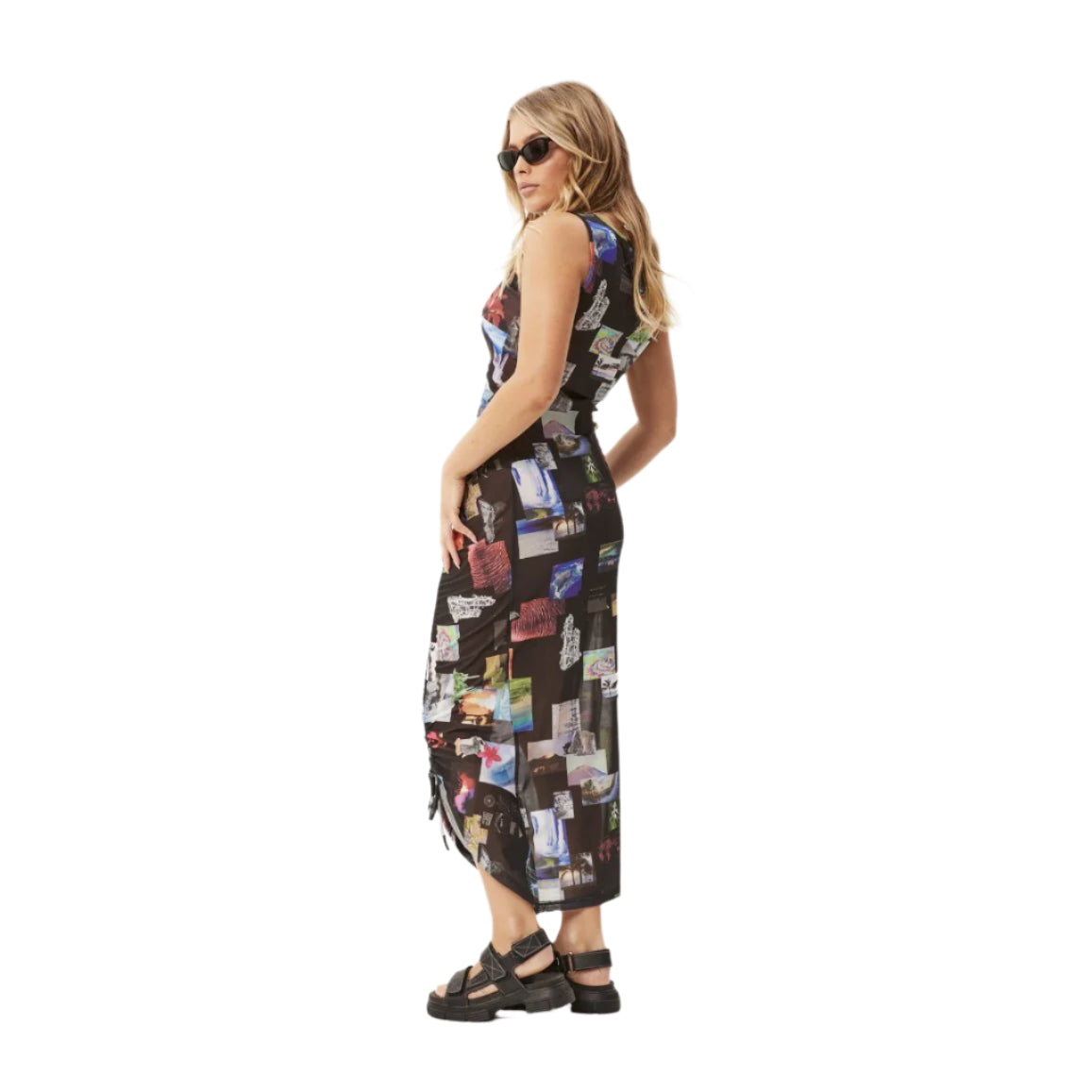 Afends - Under Pressure Recycled Mesh Maxi Dress - Velocity 21