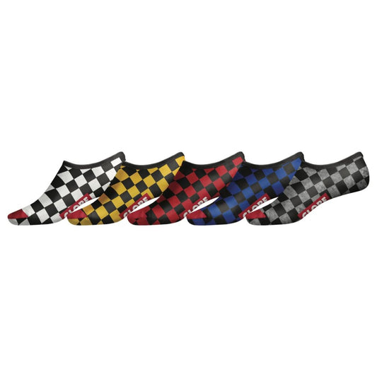 Globe - Womens Check Invisible Sock - 5 Pack - Velocity 21