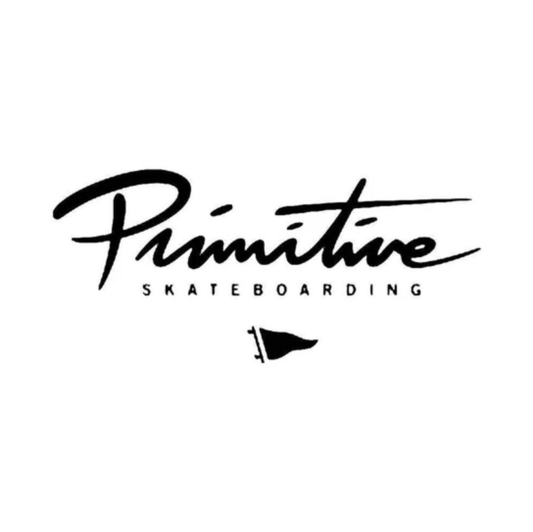 Primitive Skateboarding logo in black and white | Velocity 21