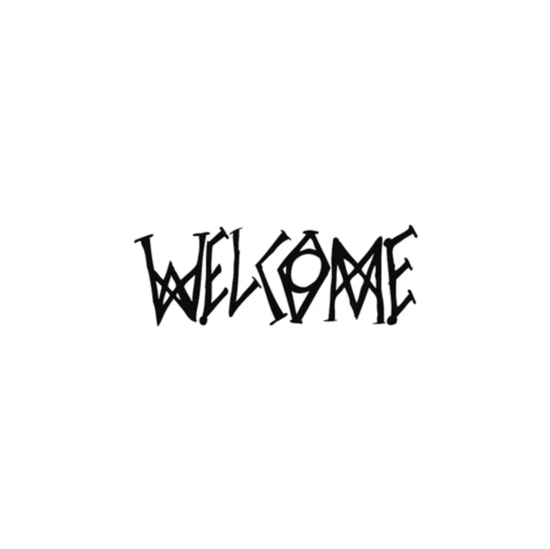 Welcome Skateboards logo in black and white | Velocity 21