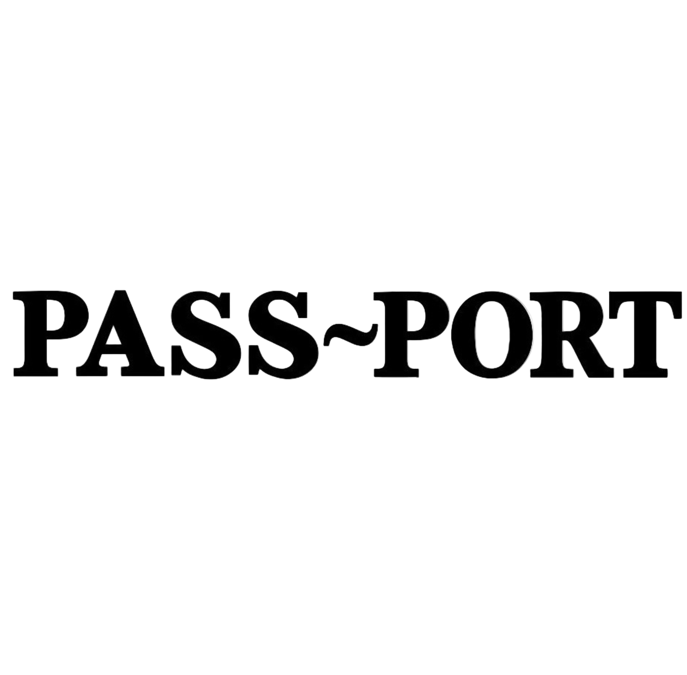 Pass~Port logo in black and white | Velocity 21