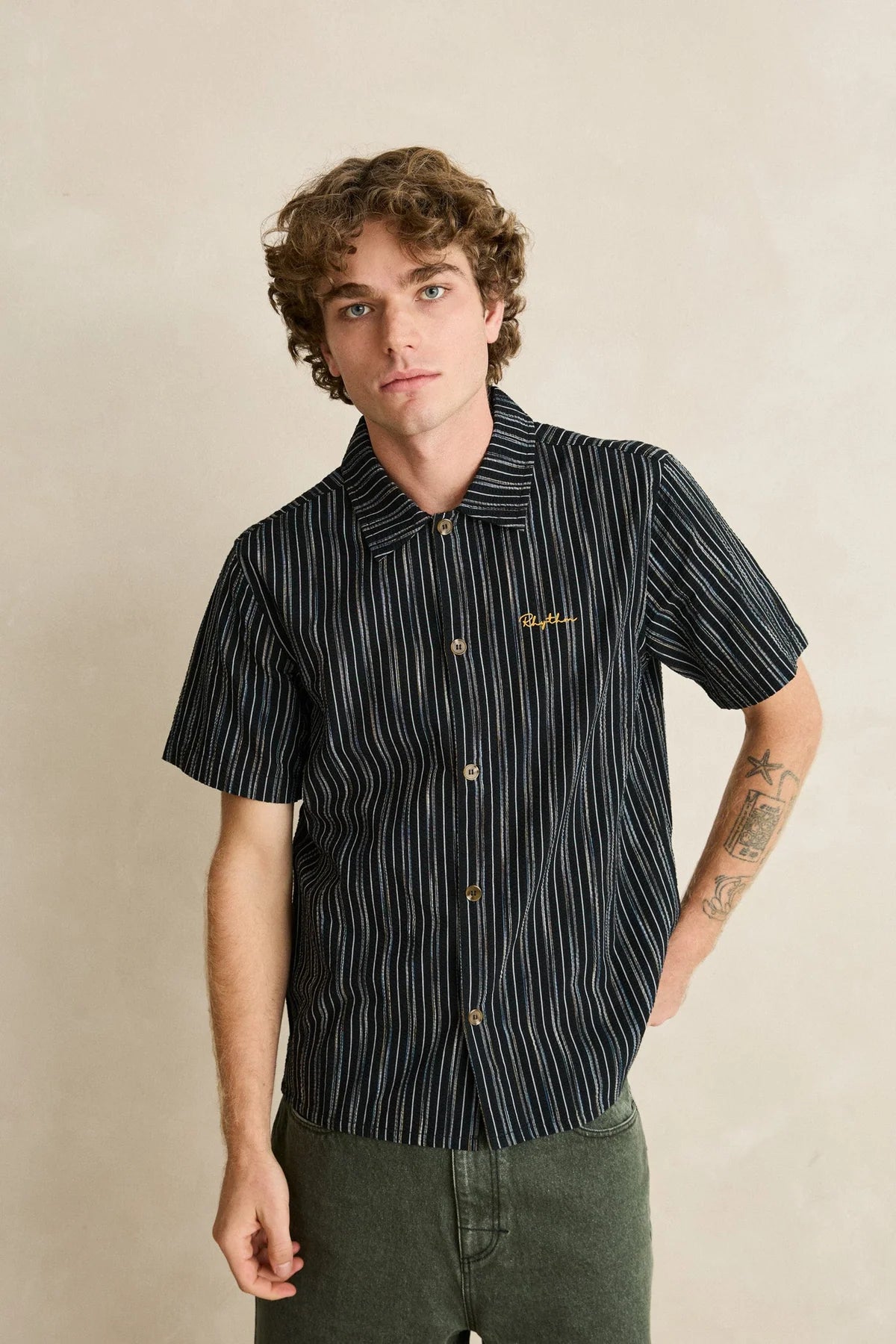 Seersucker Stripe SS Shirt