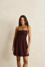 Staple Mini Dress - Chocolate