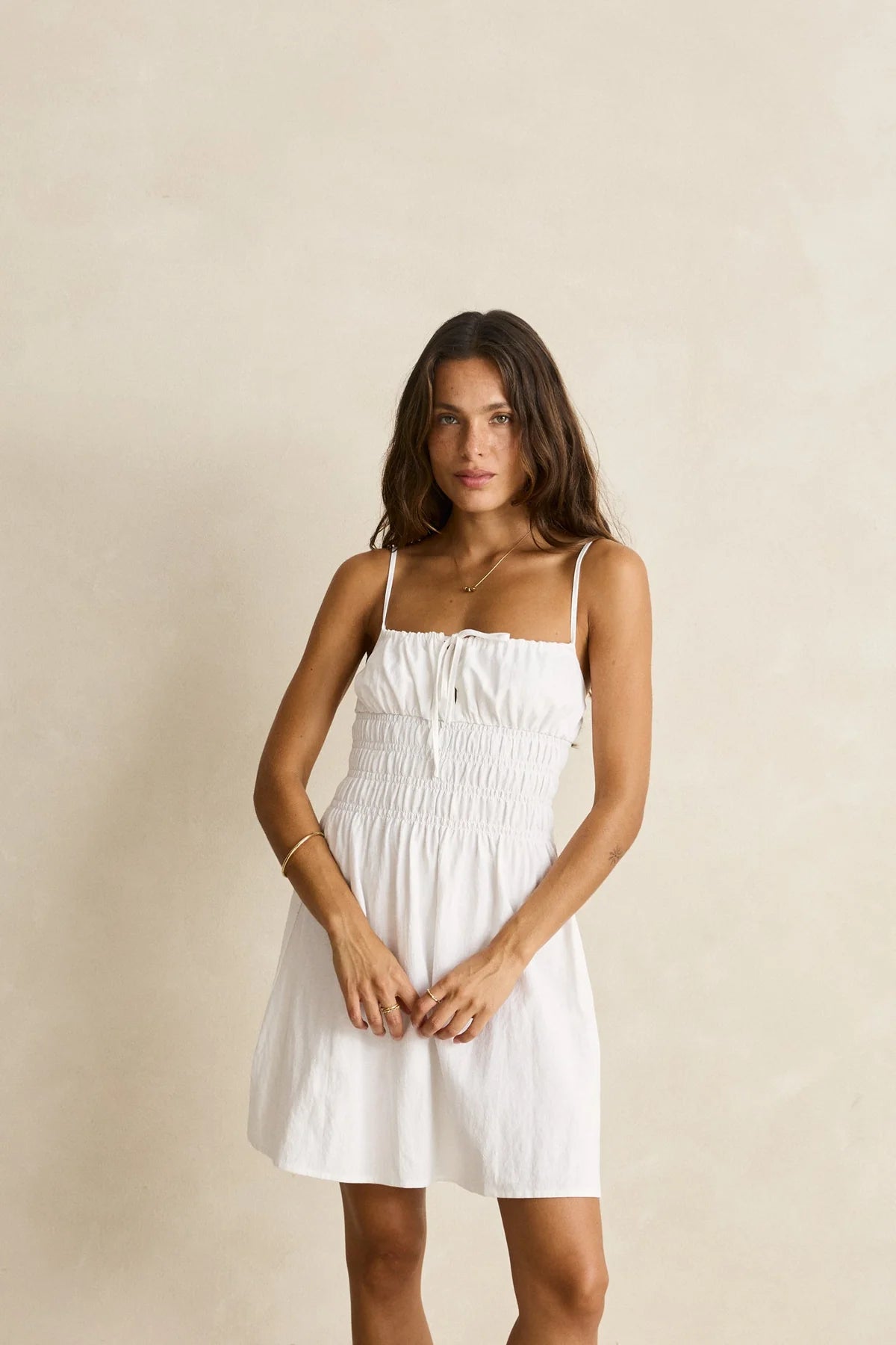 Staple Mini Dress - White