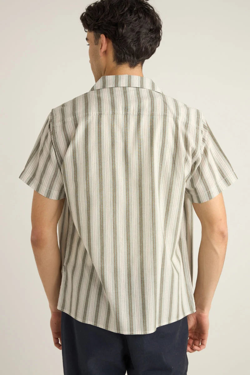 Vacation Stripe SS Shirt - Fern