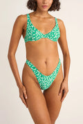 Evergreen Floral Underwire Top