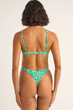 Evergreen Floral Underwire Top