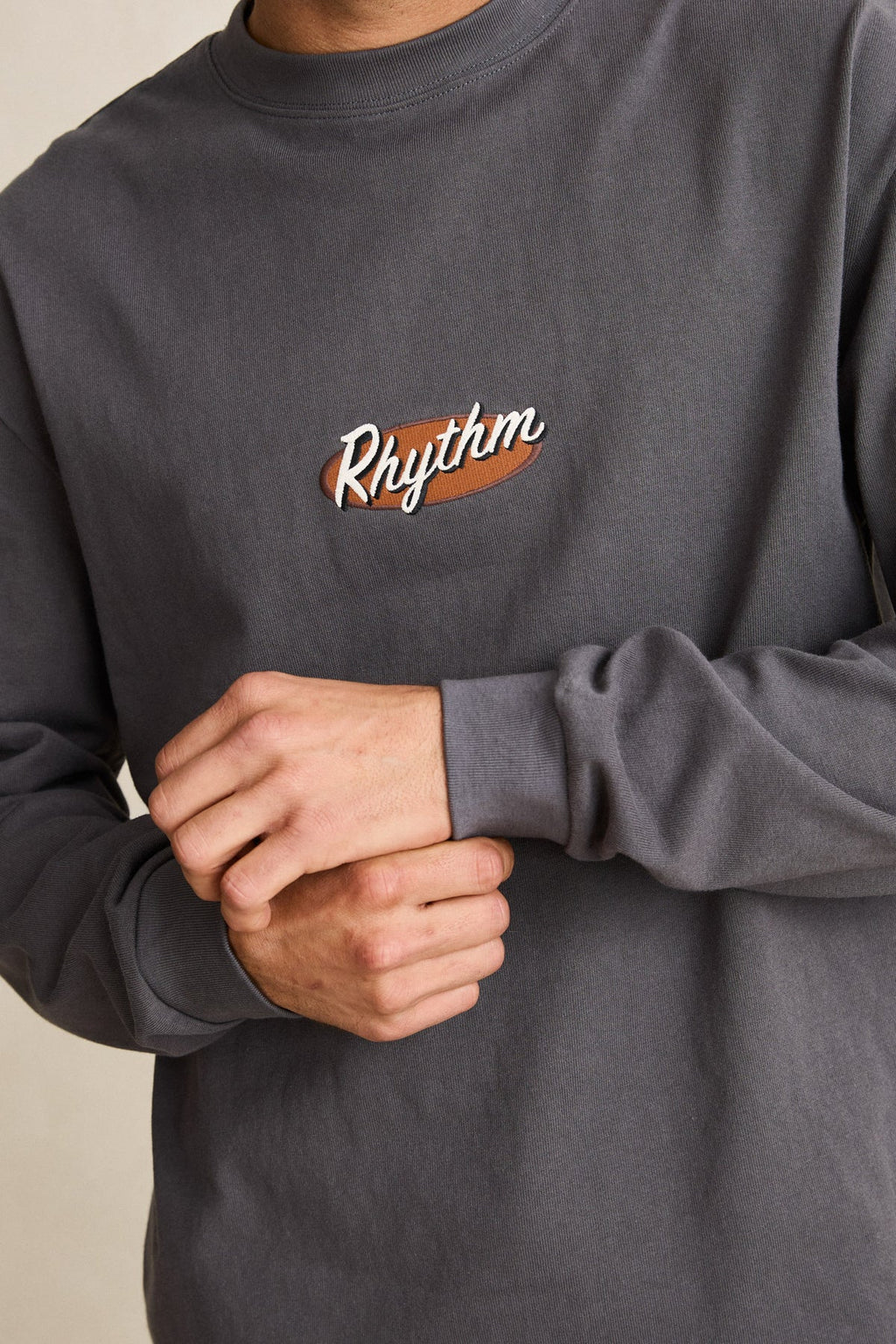 Hallmark Heavy Vintage Embroidered LS Tee
