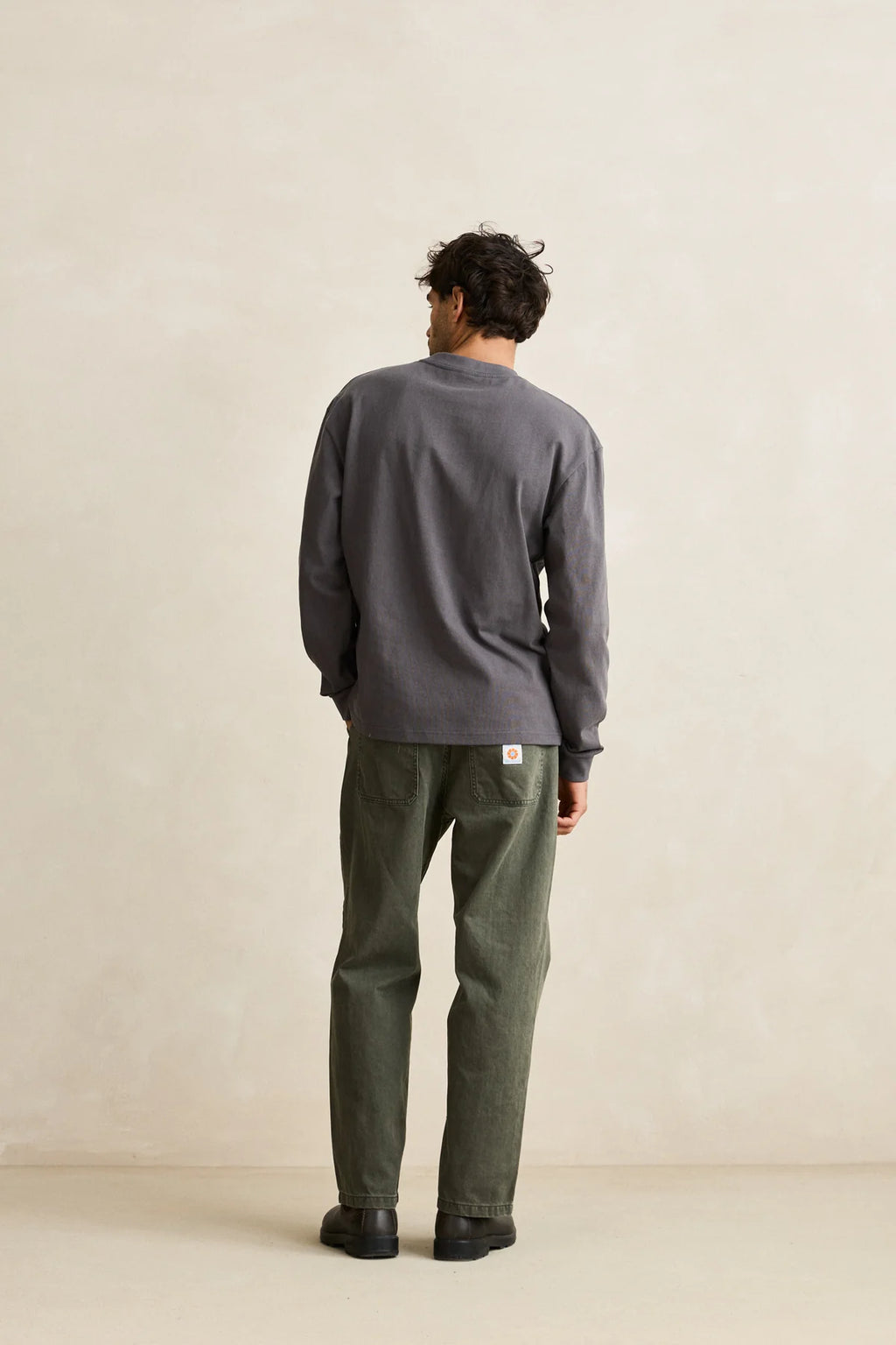 Hallmark Heavy Vintage Embroidered LS Tee