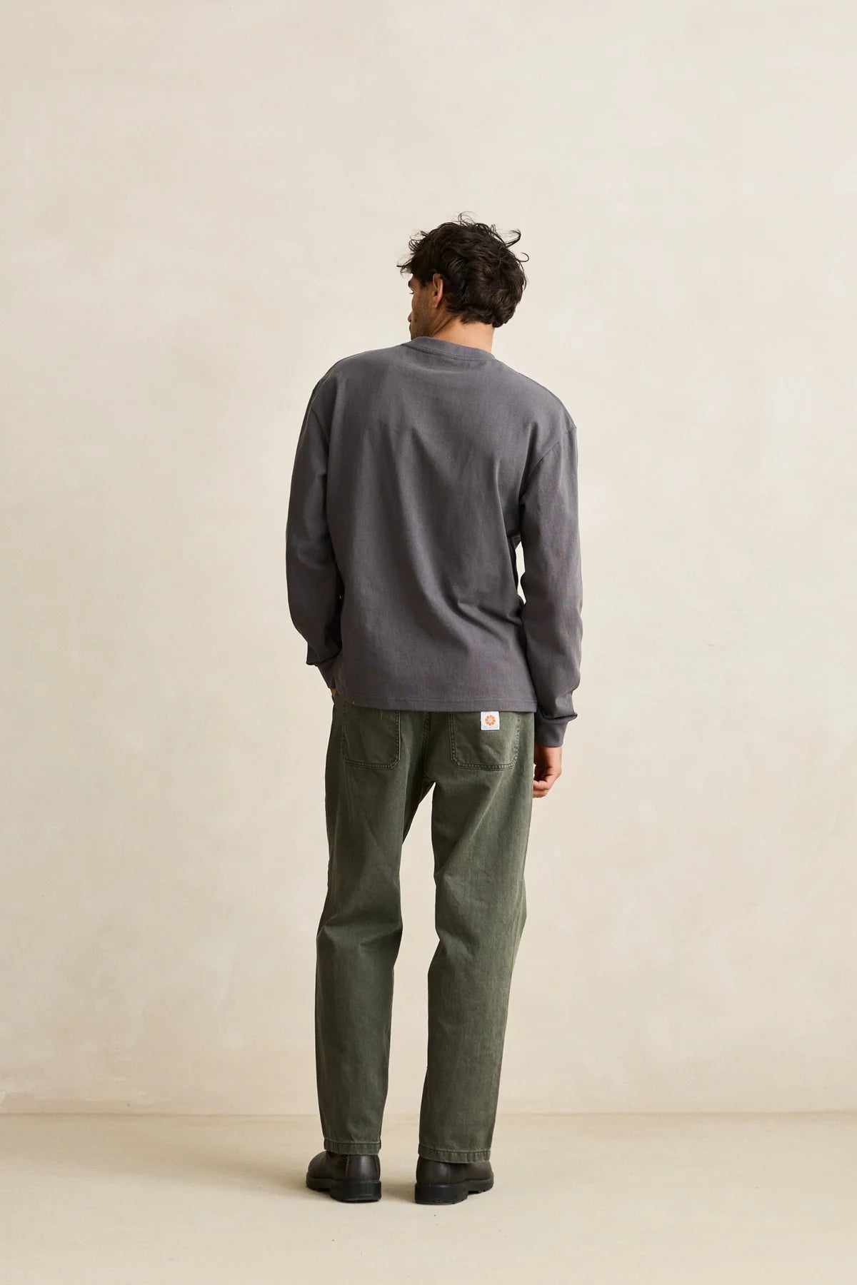 Hallmark Heavy Vintage Embroidered LS Tee