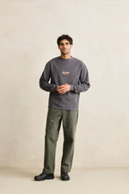 Hallmark Heavy Vintage Embroidered LS Tee