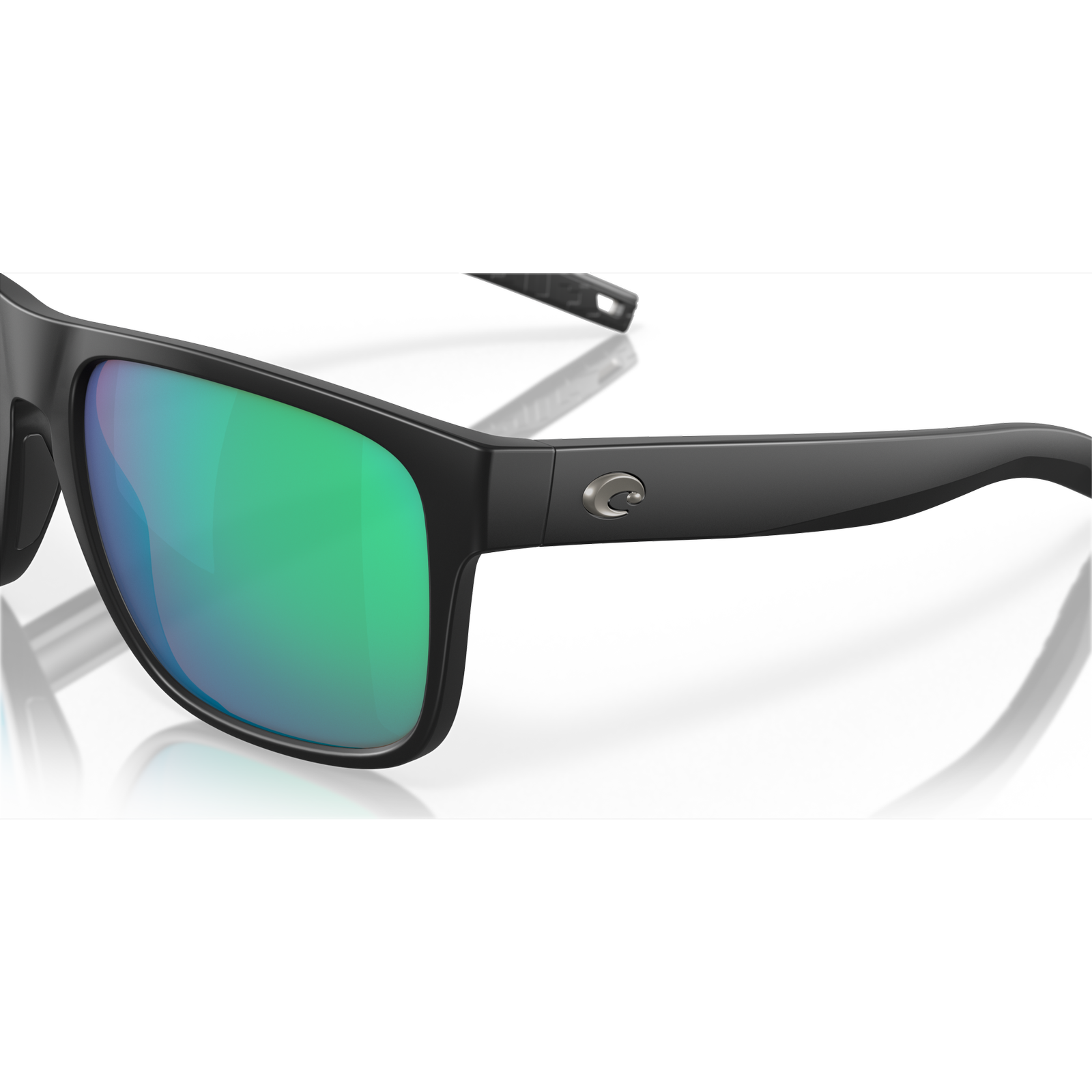 Costa Spearo XL Sunglasses - Velocity 21 Matte Black + Green Mirror Polarised Glass 580G